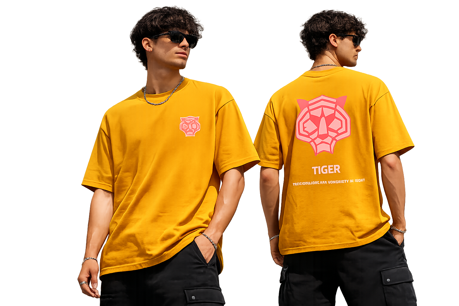 SYKO Tiger Tee — Honey Yellow