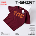 Men’s Premium Cotton T-Shirt – P-POP Culture (Maroon)
