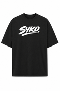 SYKO Graphic Black T-Shirt for Men | Premium Cotton Casual Streetwear Tee (M–XL)