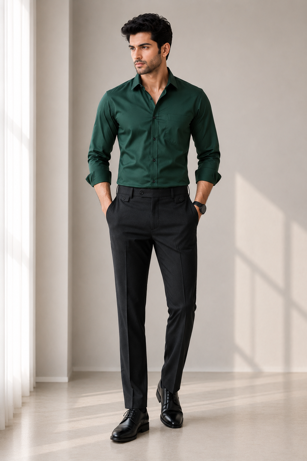 Men's Premium Cotton Formal Shirt with Japanese Cut Formal Pant | Smart Fit
