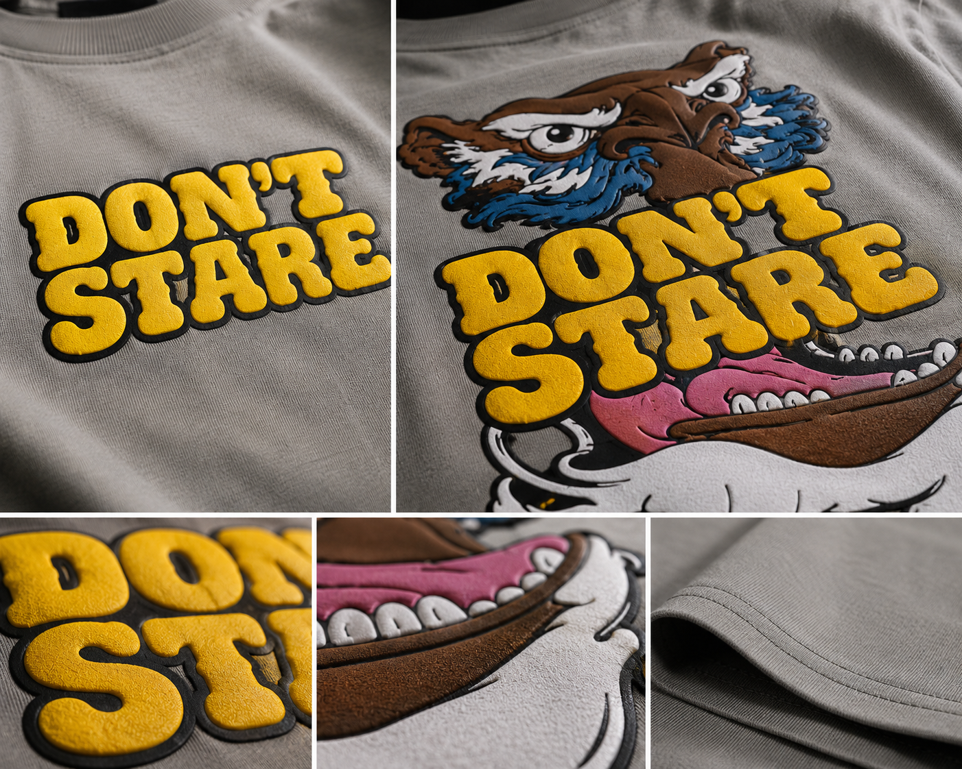 DON'T STARE Premium Oversized Graphic T-Shirt | 240 GSM | Unisex Streetwear