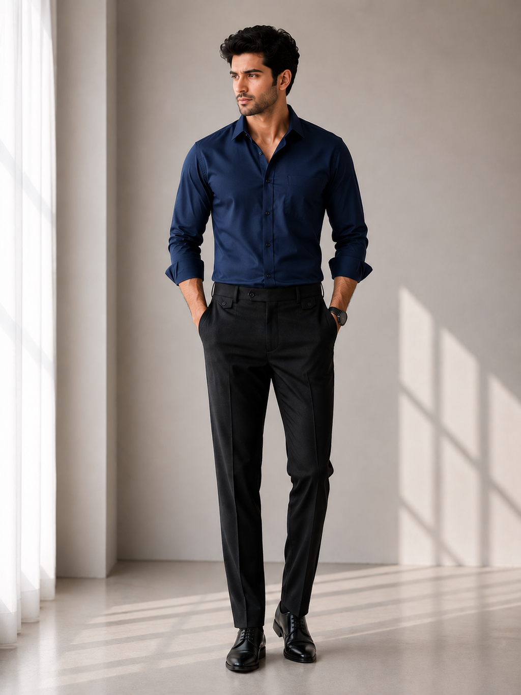 Men's Premium Cotton Formal Shirt with Japanese Cut Formal Pant | Smart Fit