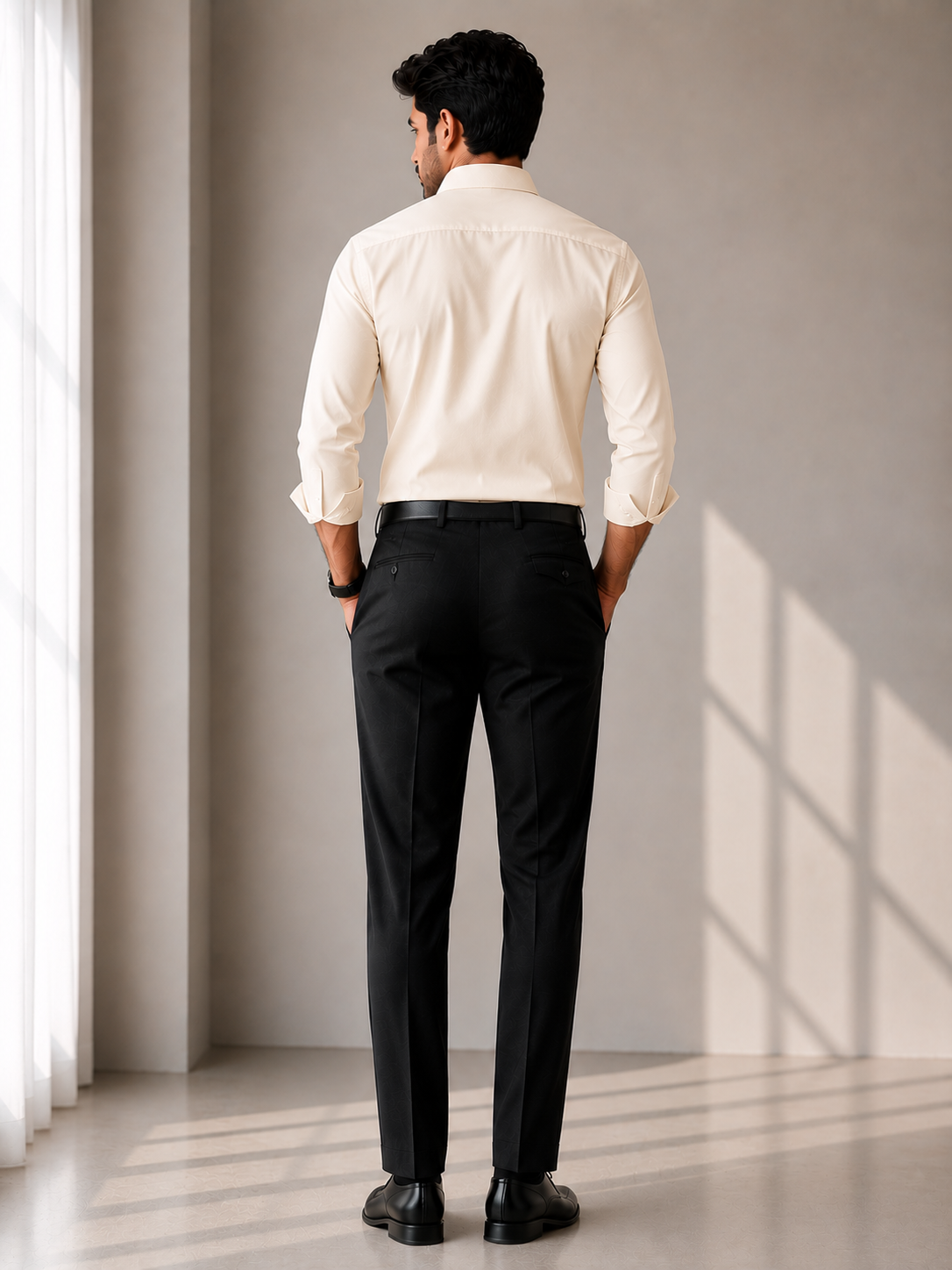 Men's Formal Shirt & Pant Combo Set | Japanese Cut Slim Fit Office Wear